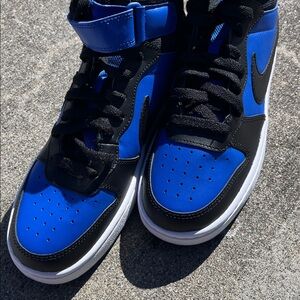 Nike high top royal blue Court kids sneaker 6Y